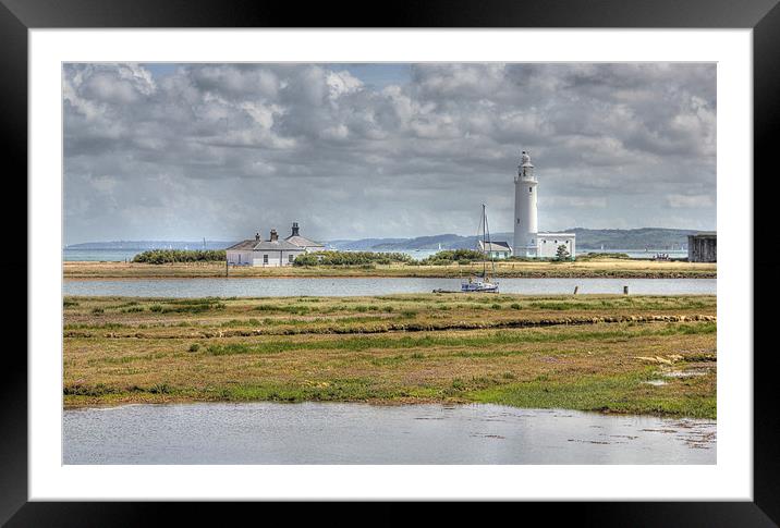 Hurst Point Lighthouse Framed Mounted Print by David French