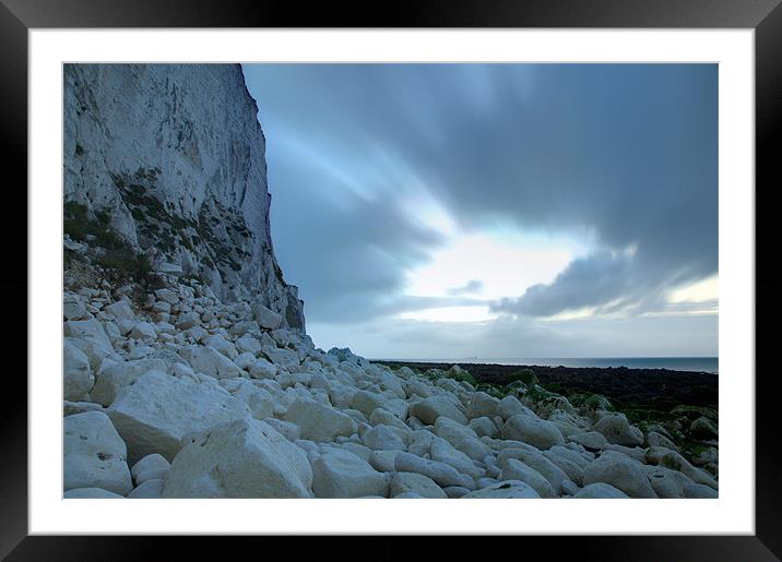 Dawn at the White Cliffs of Dover Framed Mounted Print by Ian Middleton