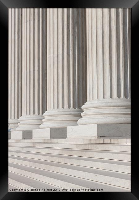 US Supreme Court Building II Framed Print by Clarence Holmes