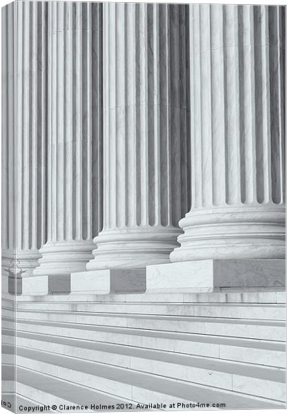 US Supreme Court Building IV Canvas Print by Clarence Holmes