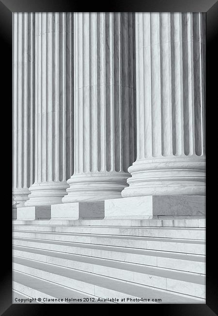 US Supreme Court Building IV Framed Print by Clarence Holmes