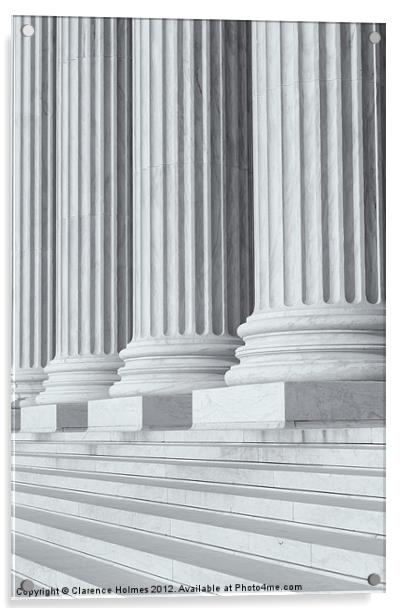 US Supreme Court Building IV Acrylic by Clarence Holmes