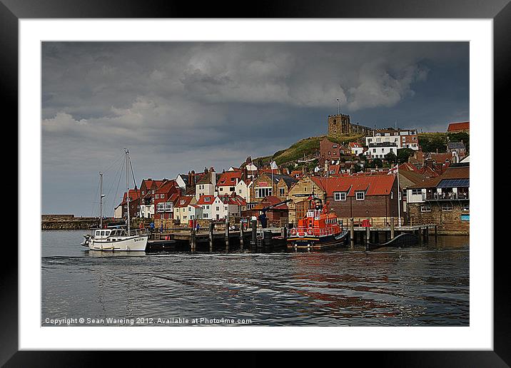 Whitby Harbour Framed Mounted Print by Sean Wareing