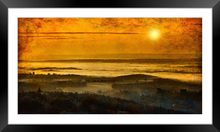 Misty Morning Glory Framed Mounted Print by Chris Manfield