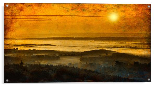 Misty Morning Glory Acrylic by Chris Manfield