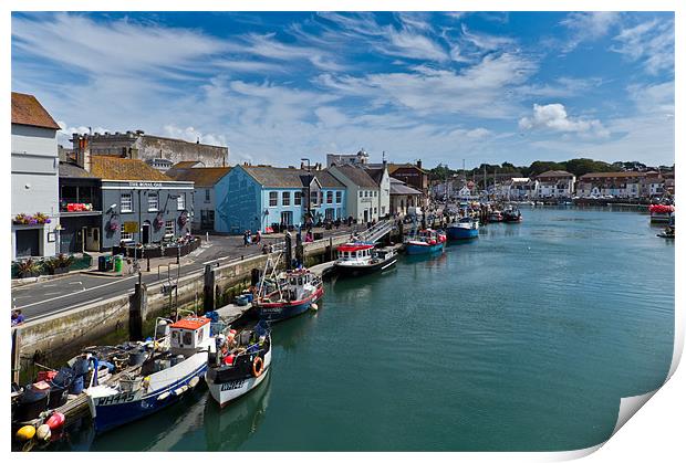 Weymouth harbour Print by Gary Eason