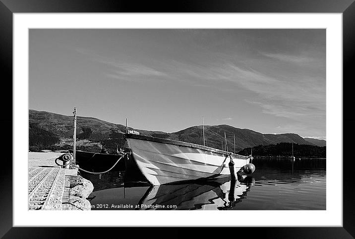 Loch Leven Boat Framed Mounted Print by Keith Thorburn EFIAP/b