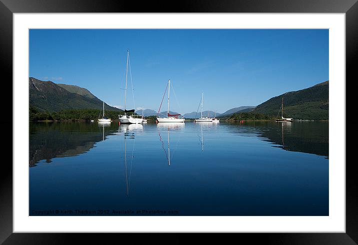 Loch Leven Boats Framed Mounted Print by Keith Thorburn EFIAP/b