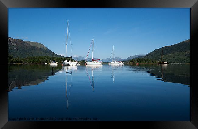 Loch Leven Boats Framed Print by Keith Thorburn EFIAP/b