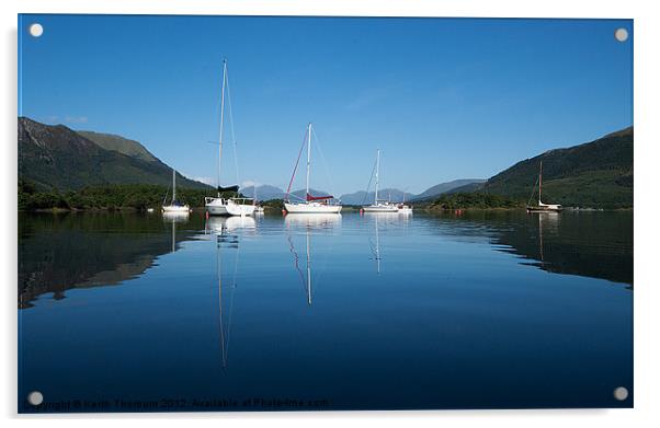 Loch Leven Boats Acrylic by Keith Thorburn EFIAP/b