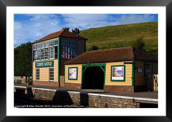 Corfe Castle Station 3 Framed Mounted Print by Mike Streeter