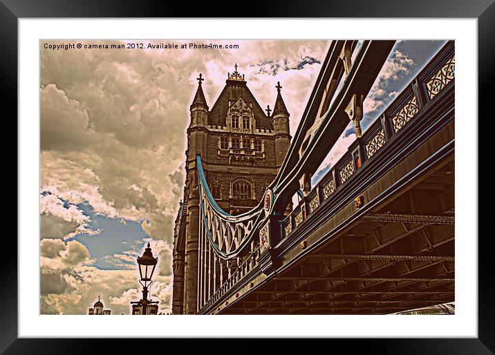 Tower Bridge Framed Mounted Print by camera man
