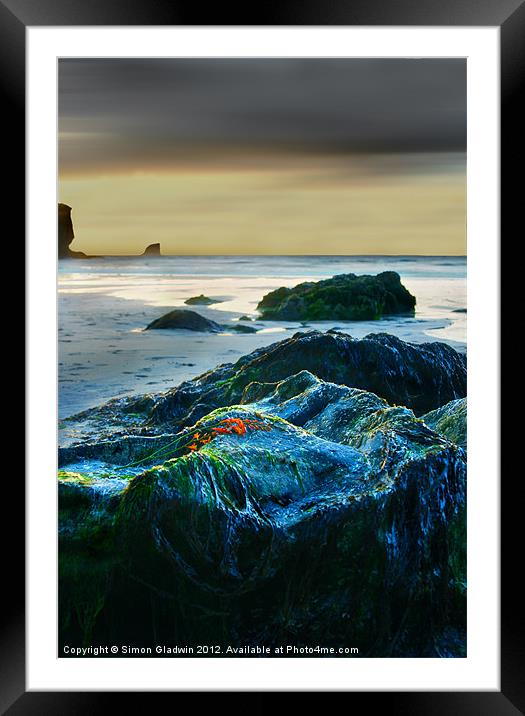 St Agnes, Cornwall Framed Mounted Print by Simon Gladwin