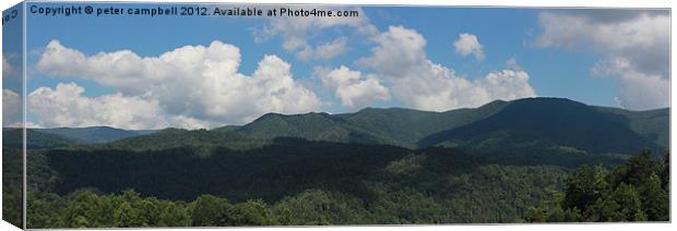 Appellation Mountains Canvas Print by peter campbell