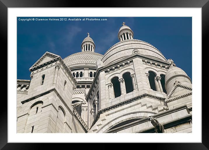 La basilique du Sacré-Coeur I Framed Mounted Print by Clarence Holmes