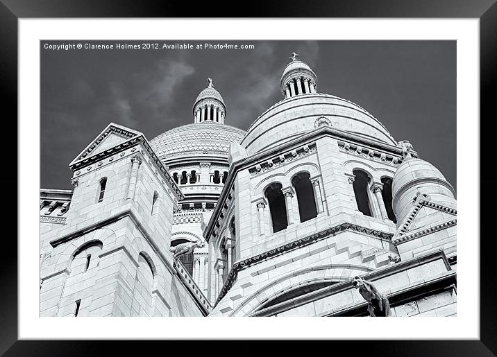 La basilique du Sacré-Coeur II Framed Mounted Print by Clarence Holmes