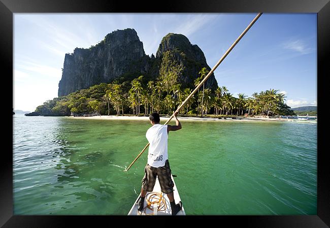 Philippines outrigger boat Framed Print by peter schickert