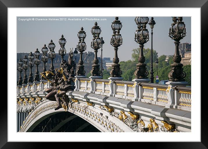 Pont Alexander III Framed Mounted Print by Clarence Holmes