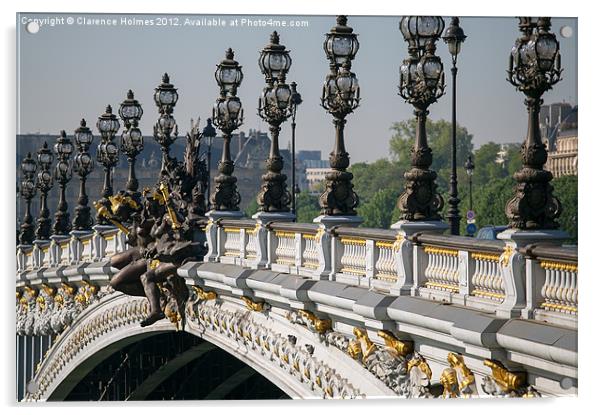 Pont Alexander III Acrylic by Clarence Holmes