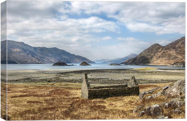 Ruin at Loch Hourn Canvas Print by World Images