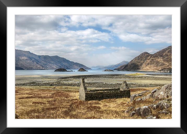 Ruin at Loch Hourn Framed Mounted Print by World Images