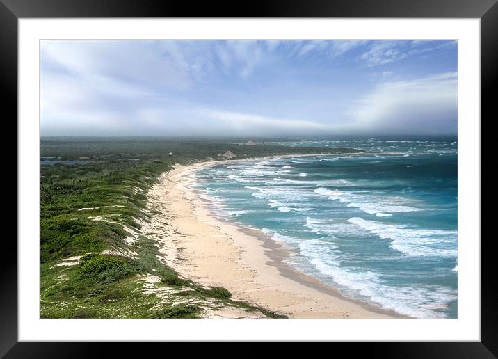 Cozumel Beach Framed Mounted Print by World Images