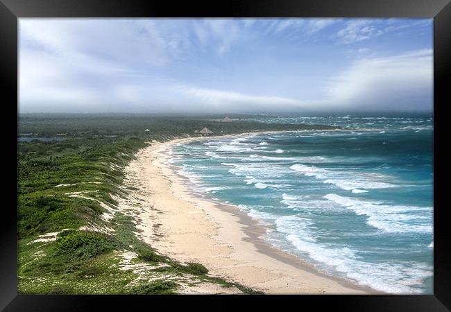 Cozumel Beach Framed Print by World Images