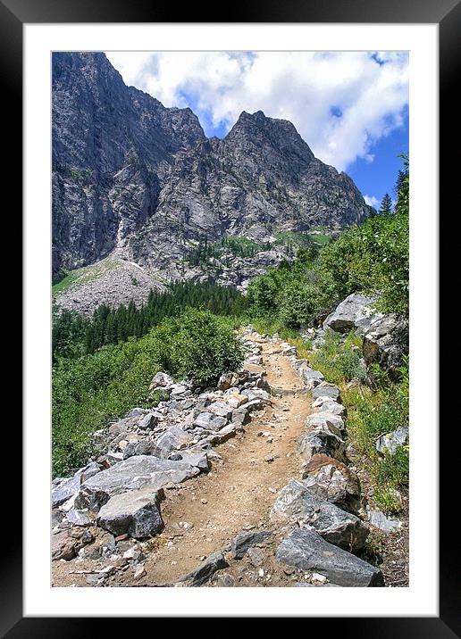 Death Canyon Trail Framed Mounted Print by World Images