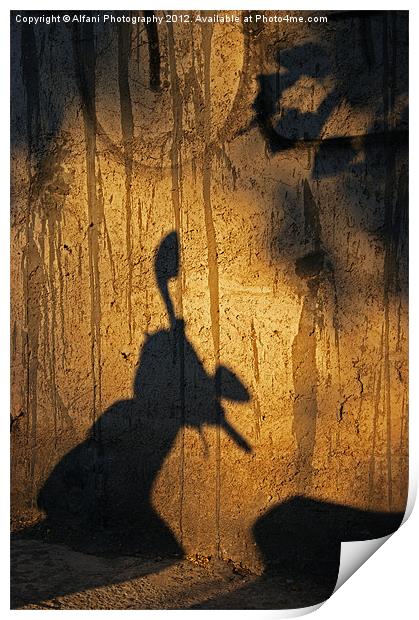 Shadow theatre Print by Alfani Photography