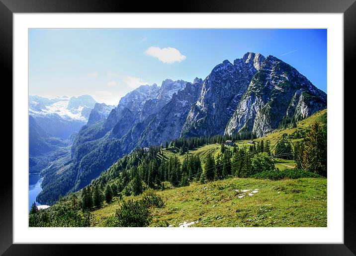 Mount Grosser Donnerkogel Framed Mounted Print by World Images