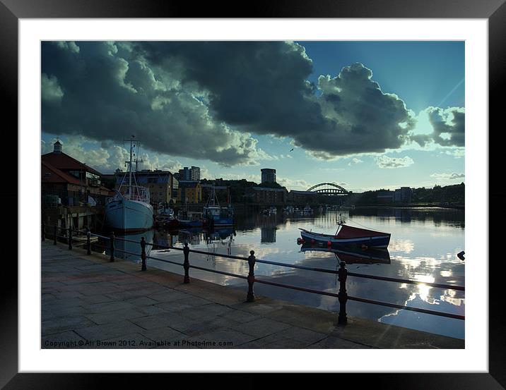 Sunderland Fish Quay Framed Mounted Print by Ali Brown