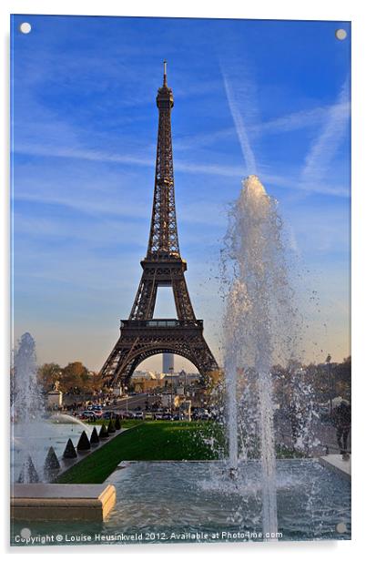 The Eiffel Tower from Trocadero Acrylic by Louise Heusinkveld