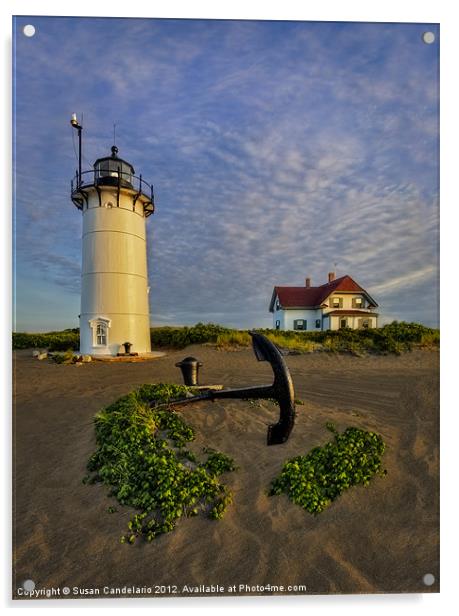 Race Point Lighthouse Acrylic by Susan Candelario