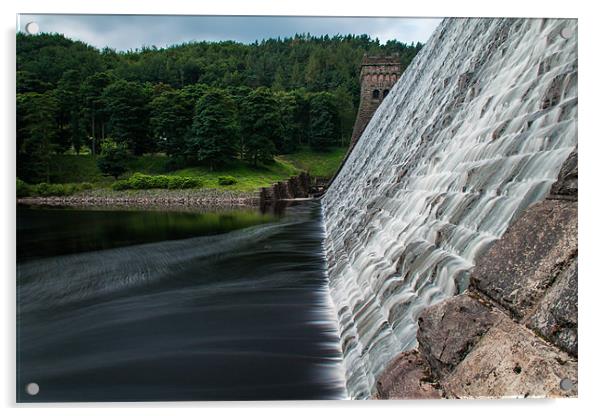 Howden Dam Acrylic by Jonathan Swetnam