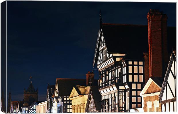 Chester City Rooftops Canvas Print by Ben Welsh