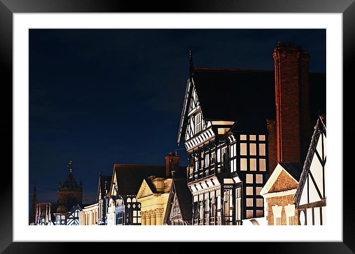 Chester City Rooftops Framed Mounted Print by Ben Welsh