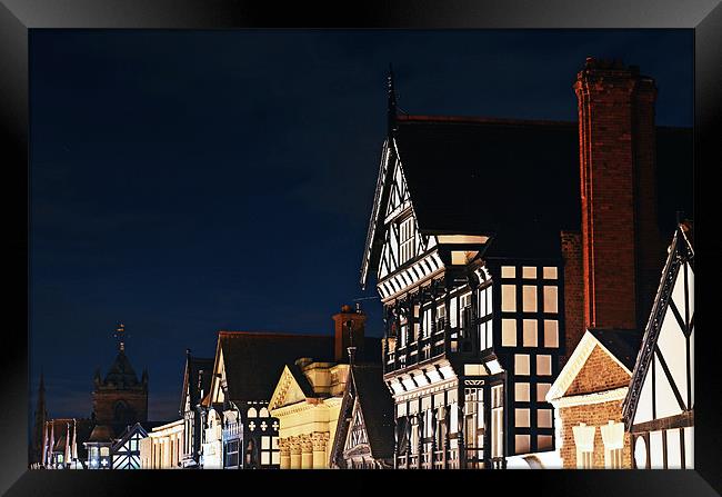 Chester City Rooftops Framed Print by Ben Welsh