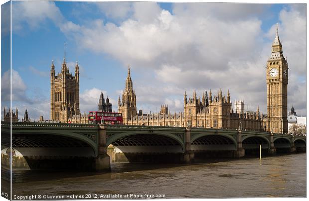 Big Ben and Parliament Canvas Print by Clarence Holmes