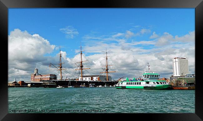 Portsmouth's historic dockyard Framed Print by Sharon Lisa Clarke