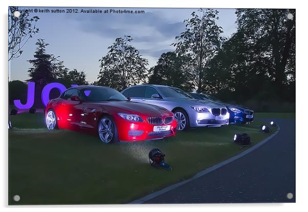 trio of BMW,s Acrylic by keith sutton