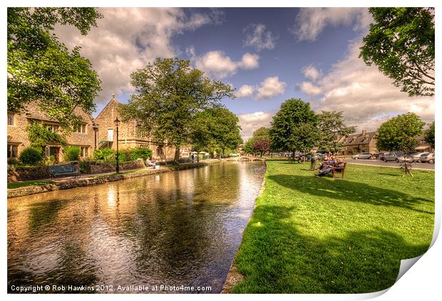 Bourton on the Water Print by Rob Hawkins