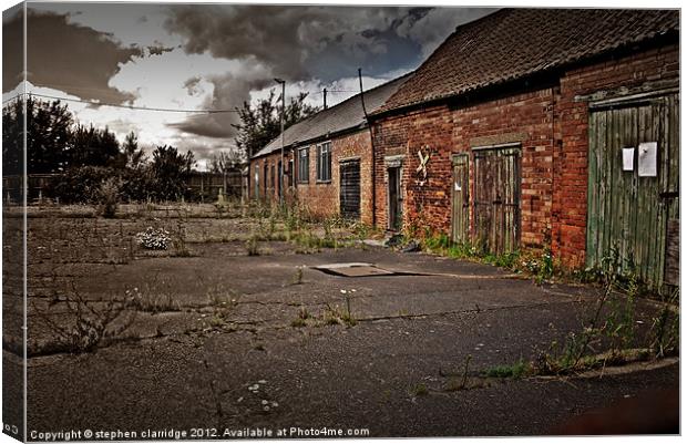 Old outbuildings Canvas Print by stephen clarridge