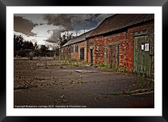 Old outbuildings Framed Mounted Print by stephen clarridge