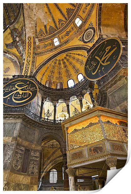 Arches angles Hagia Sophia Istanbul Print by Arfabita  