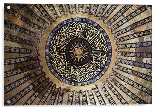 Mural on Hagia Sophia Dome Acrylic by Arfabita  