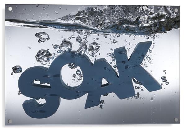 Soak splash Acrylic by Carl Floodgate