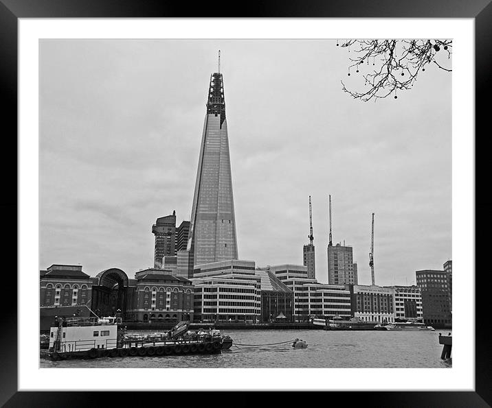 The Shard Framed Mounted Print by Noreen Linale