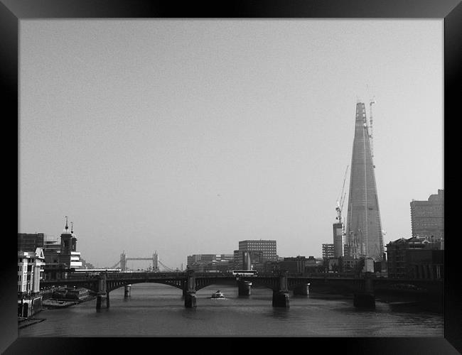 The Shard Framed Print by Noreen Linale