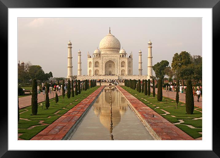 Taj Mahal India Framed Mounted Print by peter schickert