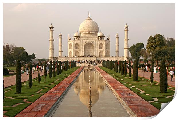 Taj Mahal India Print by peter schickert
